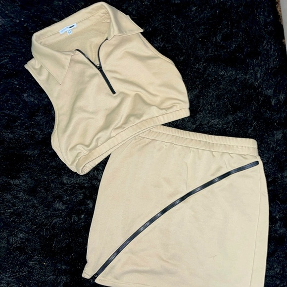 Fashion Nova Dresses & Skirts - Fashion Nova sweat outfit, with skirt and top
